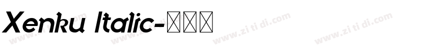 Xenku Italic字体转换